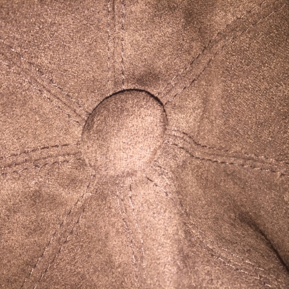 Chocolate brown corduroy baggy cap - Picture 6 of 6